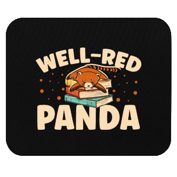 Discover Well-Red Panda Zookeeper Zoogoer Wildlife Bookworm Mouse Pads