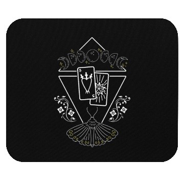 Discover Occult Witchcraft Moth Tarot Cards Witch Gothic As Mouse Pads