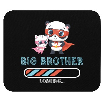 Discover Big brother super hero panda cat Mouse Pads