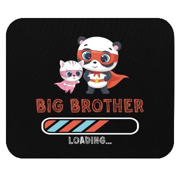 Discover Big brother super hero panda cat Mouse Pads