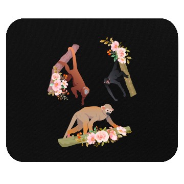 Discover Orangutan Monkey Flowers Monkeys Mouse Pads