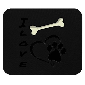 Discover I love my dog Mouse Pads
