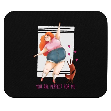 Discover You Are Perfect For Me Dachshund Design Mouse Pads