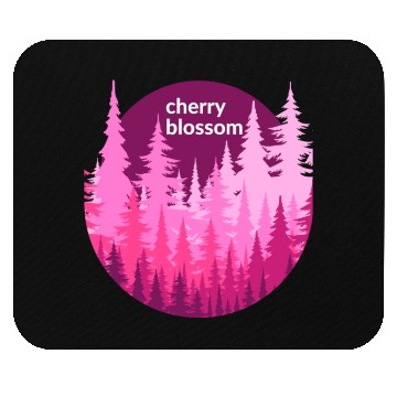 Discover Cherry Blossom Forest Sun Mouse Pads