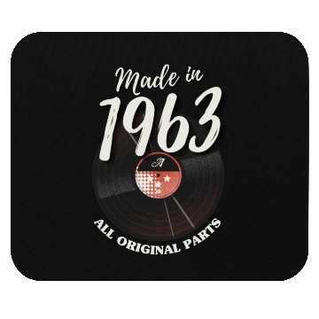 Discover 60 Years Vintage 1963 Retro 60th Birthday Mouse Pads