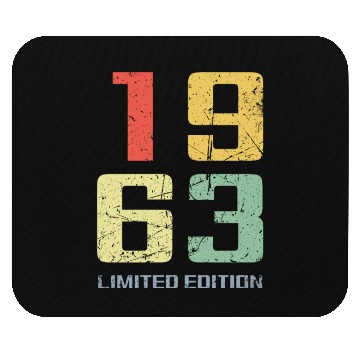 Discover 60 Years Vintage 1963 Retro 60th Birthday Mouse Pads