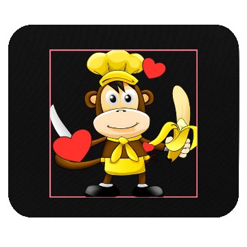 Discover Banana monkey cooks Mouse Pads