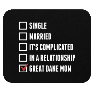 Discover Great Dane Mom Check Mark Mouse Pads