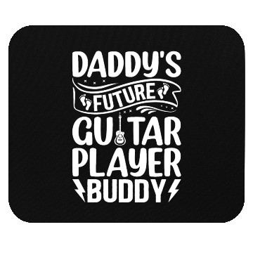 Discover Newborn Guitarist - Daddy's Future Guitar Player B Mouse Pads