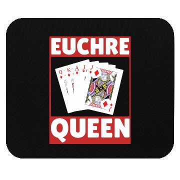 Discover Euchre Queen - Euchre Player Card Game Euchre Mouse Pads