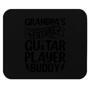 Discover Newborn Guitar Player - Grandpa's Future Guitar Pl Mouse Pads