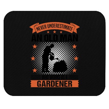 Discover Gardener Old Man Funny Quote Gift For Men Mouse Pads
