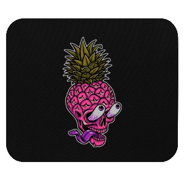 Discover Skeleton pineapple psychedelic Mouse Pads