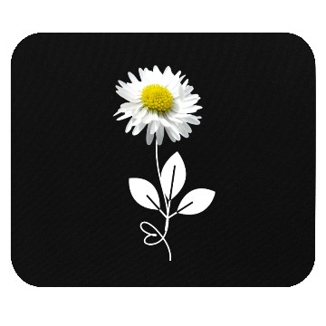 Discover flowers and heart Mouse Pads