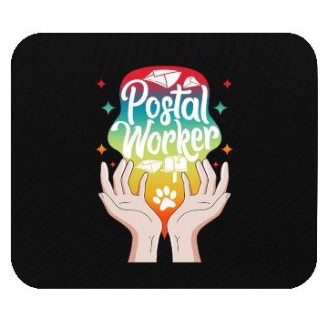 Discover Mailman Mouse Pads, Postal Worker Mouse Pads, Cute Mail