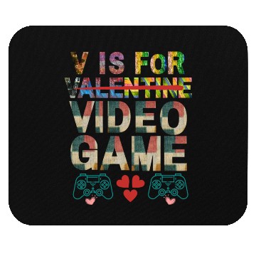 Discover V is for not valentine video game Apparel Mouse Pads