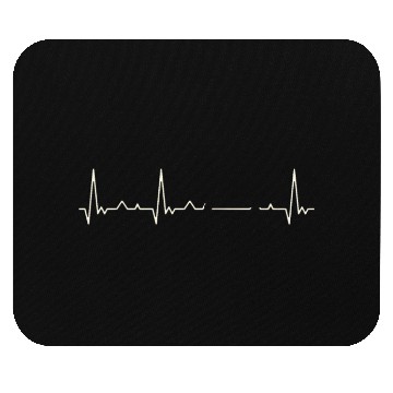 Discover Private Jet Airplane. Heart. Love. EKG. Pulse. Mouse Pads