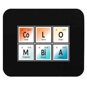 Discover Colombia | Periodic Table of Elements Mouse Pads
