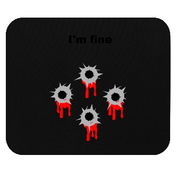 Discover I'm fine Mouse Pads