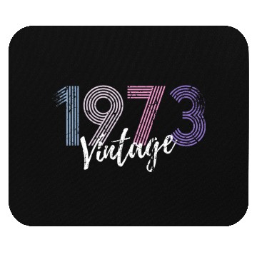 Discover 50 Years Vintage 1973 Retro 50th Birthday Mouse Pads