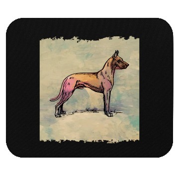 Discover vintage Great Dane dog Mouse Pads