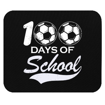 Discover 100 Days Of School Soccer Football Athletic Mouse Pads