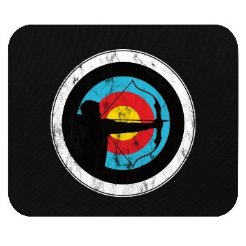 Discover Archer and bowman with target archery Mouse Pads