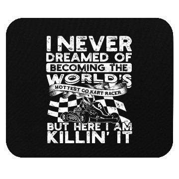 Discover Go Kart Racer Pit Crew Car Racing Karting Mouse Pads