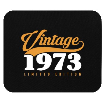 Discover 50 Years Vintage 1973 Retro 50th Birthday Mouse Pads