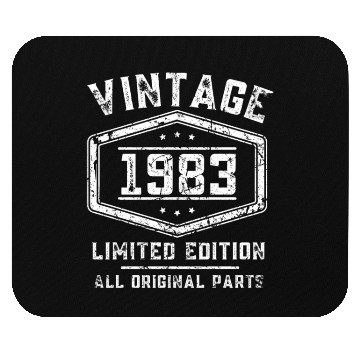 Discover 40 Years Vintage 1983 Retro 40th Birthday Mouse Pads