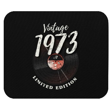 Discover 50 Years Vintage 1973 Retro 50th Birthday Mouse Pads