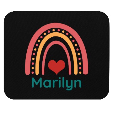 Discover Marilyn Vintage Boho Rainbow Mouse Pads