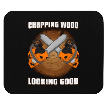 Discover chainsaw Lumberjack Mouse Pads