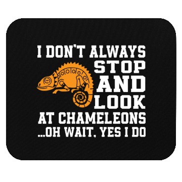 Discover Funny Chameleon Lover Saying Mouse Pads