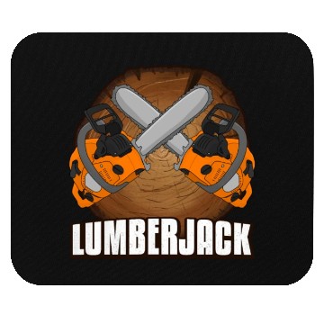 Discover chainsaw Lumberjack Mouse Pads