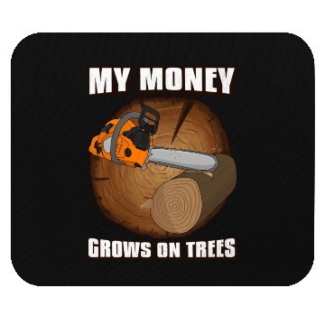 Discover chainsaw Lumberjack Mouse Pads