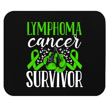 Discover Lymphoma Cancer Awareness Ribbon Gloves Survivor Mouse Pads