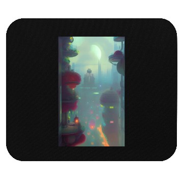 Discover Neon Nights, Futuristic Lights Mouse Pads