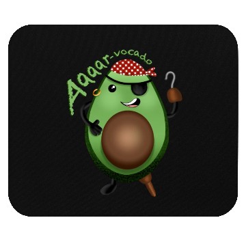 Discover Avocado Pirate - character design Mouse Pads