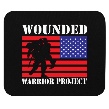 Discover Wounded Warrior Project Us Flag Mouse Pads