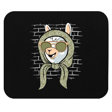 Discover Alpaca Alpaka Scarf Sunglasses Mouse Pads