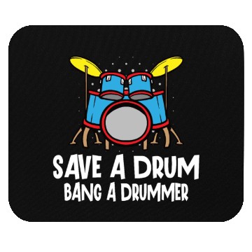 Discover Drummer Drums Music Drum Set Drumming Mouse Pads