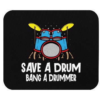 Discover Drummer Drums Music Drum Set Drumming Mouse Pads