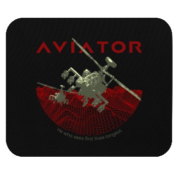 Discover Aviator Apache Helicopter Mouse Pads