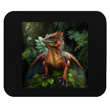 Discover red dragon Mouse Pads