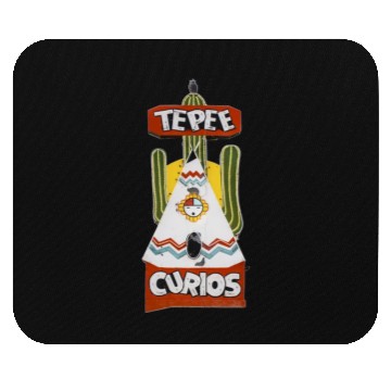 Discover Tepee Curios Route 66 Neon Tucumcari New Mexico Mouse Pads