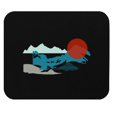 Discover Mountains And Sun Mouse Pads