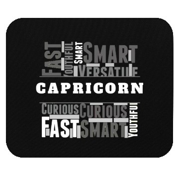 Discover Capricorn Zodiac Star Sign Word Cloud Square Monoc Mouse Pads