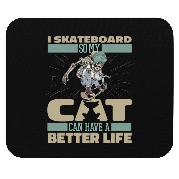 Discover Skateboard Skater Cat Mouse Pads