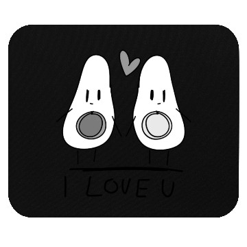Discover i love you avocado couple food Mouse Pads